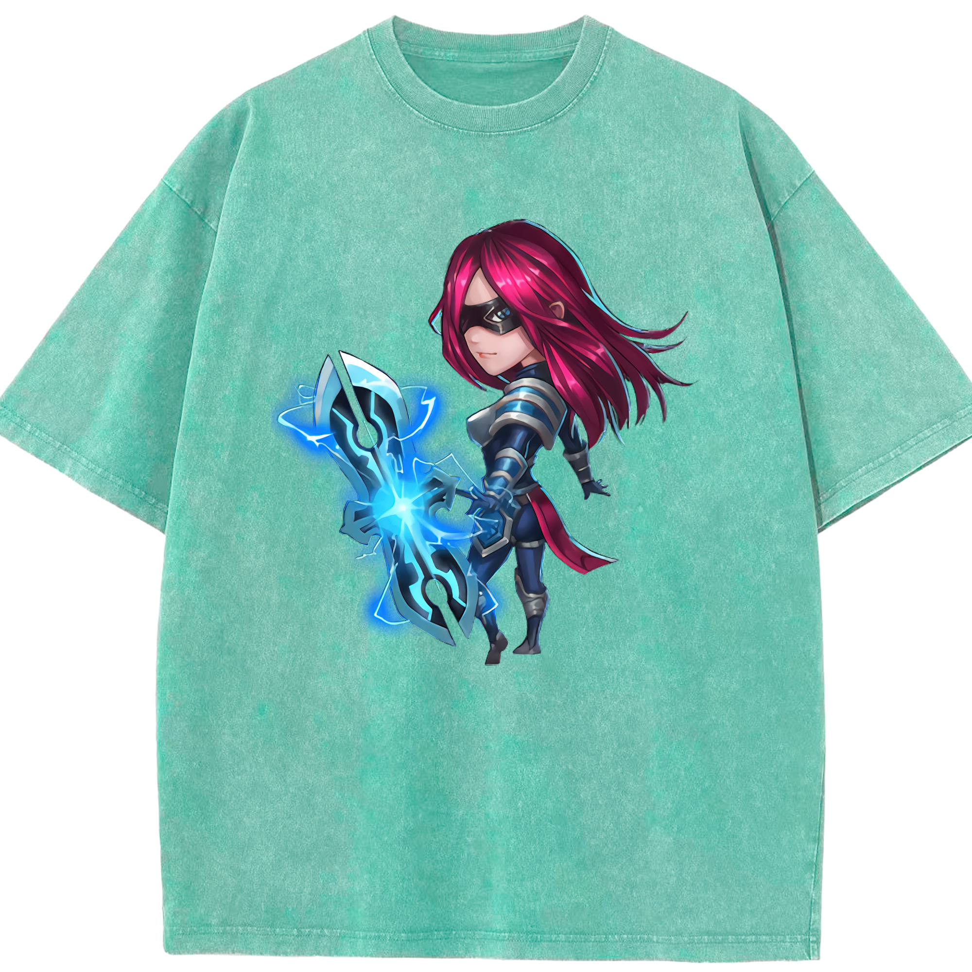 リーグ・オブ・レジェンド League of Legends LOL 綿100% ヴィンテージ風 半袖Tシャツ（フロントプリント）